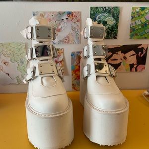 Brand new (worn once indoors) Demonia boots